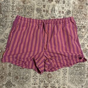 Old Navy Purple Shorts with Orange Stripes